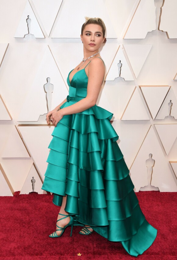 NOMINERT: Florence Pugh avbildet på rød løpet før Oscar-utdelingen i år. Foto: AFP / NTB Scanpix NOMINERT: Florence Pugh avbildet på rød løpet før Oscar-utdelingen i år. Foto: AFP / NTB Scanpix